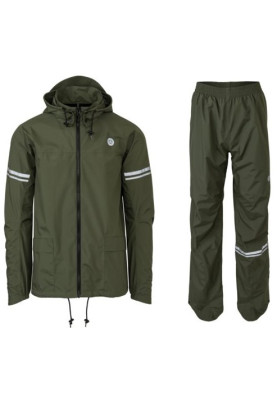 Combinaison de pluie Essential Army Green Original unisexe d’Agu
