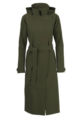 Imperméable long femme Urban Outdoor vert kaki d'Agu