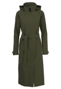 Imperméable long femme Urban Outdoor vert kaki d'Agu