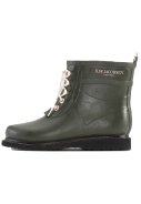 Botte basse en caoutchouc vert foncé à lacets Ilse Jacobsen 2