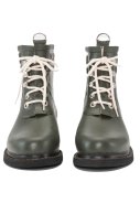 Botte basse en caoutchouc vert foncé à lacets Ilse Jacobsen 3