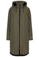 Manteau imperméable Softshell A-ligne Army par Ilse Jacobsen