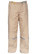 Pantalon de pluie beige avec fermeture éclair intégrale Hello Rain 3