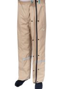 Pantalon de pluie beige avec fermeture éclair intégrale Hello Rain 8