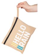 Pantalon de pluie beige avec fermeture éclair intégrale Hello Rain 10