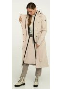 Trench-coat de pluie long femme Urban Outdoor beige ciment d'Agu 4