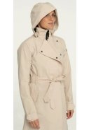 Trench-coat de pluie long femme Urban Outdoor beige ciment d'Agu 2