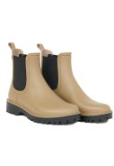 Bottine de pluie beige / noire Druppel de Tantä