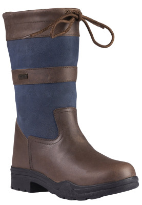 Bottine outdoor en cuir bleu et marron Kerry de Horka