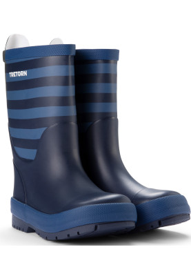 Bottes de pluie enfant Gränna rayées bleues de Tretorn