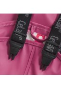 Pantalon de pluie rose Wine avec bretelles de CeLaVi 3