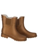 Botte de pluie Chelsea Rubber bronze métallisé pour femme de XQ 2