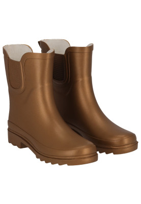 Botte de pluie Chelsea Rubber bronze métallisé pour femme de XQ