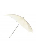 Parapluie de mariage en forme de cœur blanc / écru 2
