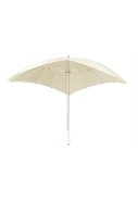 Parapluie de mariage en forme de cœur blanc / écru 5