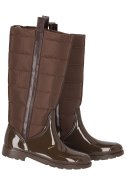 Bottes de pluie fashion pour femme, doublure marron, par XQ 3