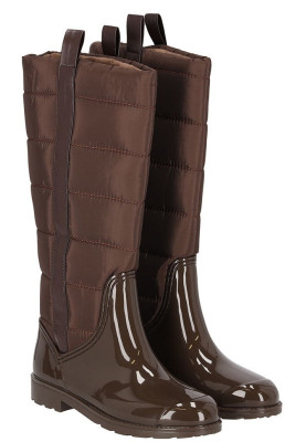 Bottes de pluie fashion pour femme, doublure marron, par XQ