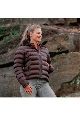 Doudoune matelassée imperméable chocolat Penelope de Horka