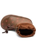 Botte en caoutchouc brune Coeur 