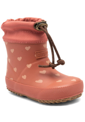 Botte en caoutchouc rose Coeur 