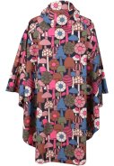 Poncho de pluie Mykologi marine foncé Danebodil par Danefae 3