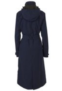 Imperméable long Urban Outdoor bleu marine pour femme / trench-coat de Agu 5