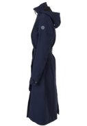 Imperméable long Urban Outdoor bleu marine pour femme / trench-coat de Agu 6