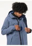 Imperméable long Denim Blue Winter City Slicker Urban Outdoor par Agu 3