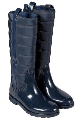 Bottes de pluie bleu foncé doublées Fashion pour femme XQ