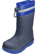 Bottes de pluie enfant fourrées bleu foncé de Playshoes 2