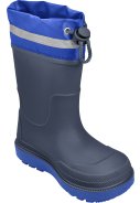 Bottes de pluie enfant fourrées bleu foncé de Playshoes
