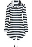 Parka Imperméable pour femme - Bleu foncé à rayures blanches HafenCity® 3