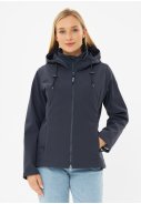 Veste imperméable softshell bleu marine Adeby de Derbe 2