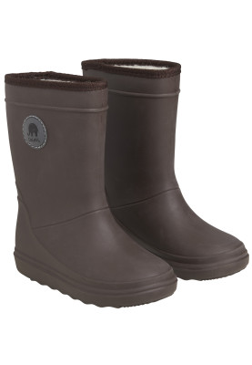 Bottes de pluie thermiques d'hiver brun foncé (Coffee Quartz) de CeLaVi