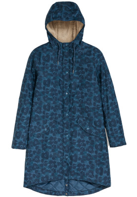 Imperméable femme imprimé bleu foncé Plant Hunter Seasalt