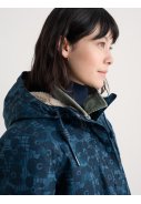 Imperméable femme imprimé bleu foncé Plant Hunter Seasalt 8
