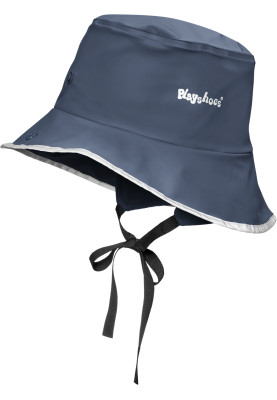 Chapeau de pluie bleu foncé pour enfant doublé polaire de Playshoes