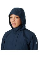 Longue veste imperméable Aden bleu marine pour femme de Helly Hansen 4