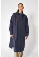 Manteau de pluie long pour femme bleu marine Nebel de Tantä 3