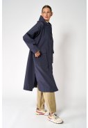 Manteau de pluie long pour femme bleu marine Nebel de Tantä 5