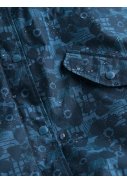 Imperméable femme imprimé bleu foncé Plant Hunter Seasalt 9