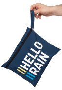 Pantalon de pluie bleu marine avec fermeture éclair intégrale Hello Rain 8