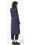Imperméable long Urban Outdoor bleu marine pour femme / trench-coat de Agu 8