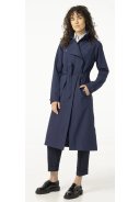 Imperméable long Urban Outdoor bleu marine pour femme / trench-coat de Agu 9