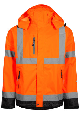 Veste de pluie respirante orange vif Lyngsøe Rainwear