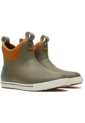 Bottines homme imperméables XTRATUF Camp Deck Boot – Olive foncé polaire