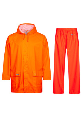 Ensemble imperméable orange fluo de Lyngsøe Rainwear