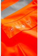 Veste de Pluie Retardateur de Flamme Orange Fluorescent de Lyngsøe Rainwear 4