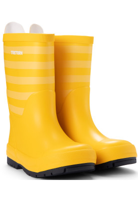 Bottes de pluie enfant Gränna rayées jaunes de Tretorn