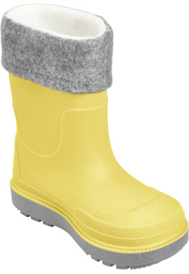 Bottes de pluie doublées pour enfant jaune – Playshoes